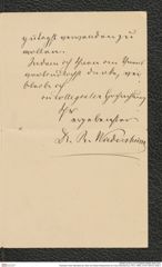 Nachlass Franz Steindachner, Brief von Robert Wiedersheim an Franz Steindachner (15.01.1890), Inv.Nr. 593.03, Seite 3